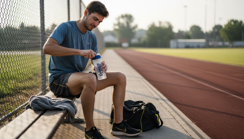 Runner opening clean supplement near track