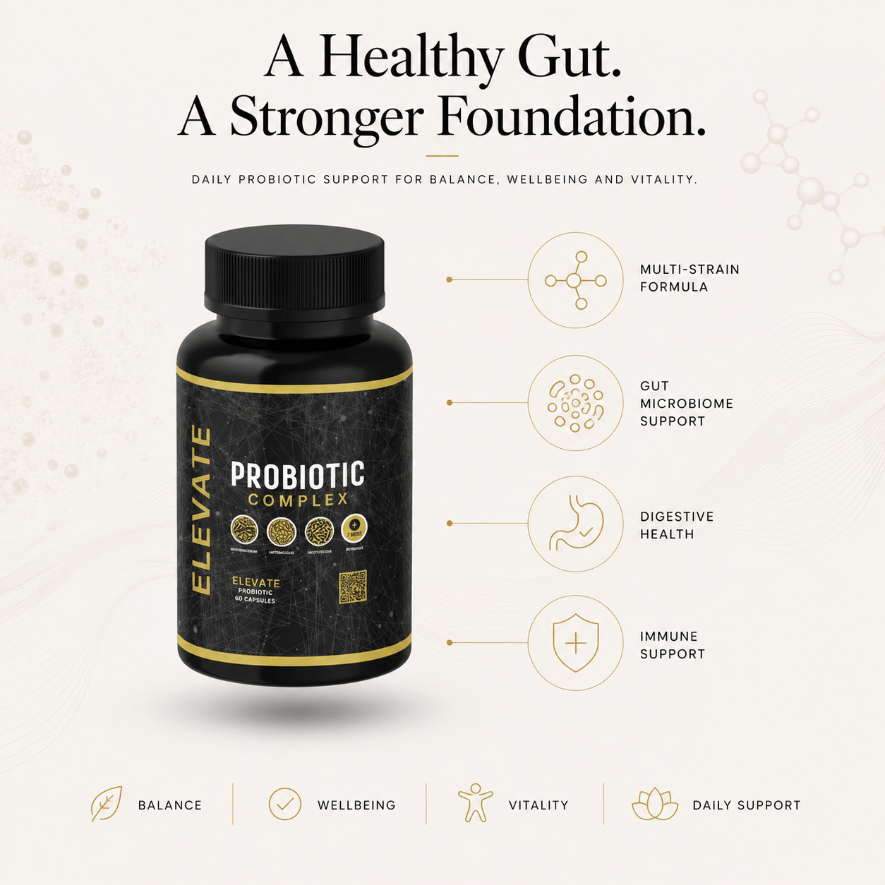 Elevate Probiotic Complex | Multi-Strain Probiotics