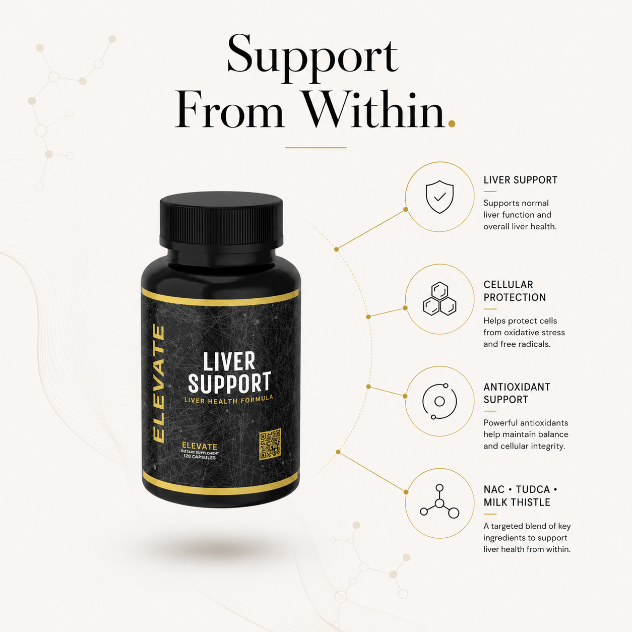 Elevate Liver Support | NAC, TUDCA & Milk Thistle