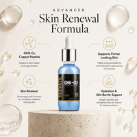 Elevate Copper Peptide Serum by ElevateSupplementsNI, showing a sleek bottle of skin renewal formula with a pump dispenser.