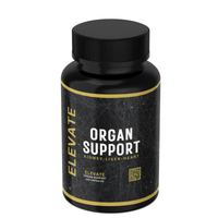 Elevate Supplements Elevate Organ Support bottle with supplement capsules, designed for multi-organ health and wellness.