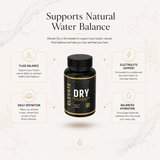 Elevate Dry water balance and definition formula by ElevateSupplementsNI, featuring a container of the supplement with label details visible.