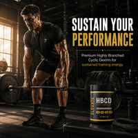 ElevateHighly Branched Cyclic Dextrin supplement container, 1kg jar of premium HBCD by ElevateSupplementsNI.
