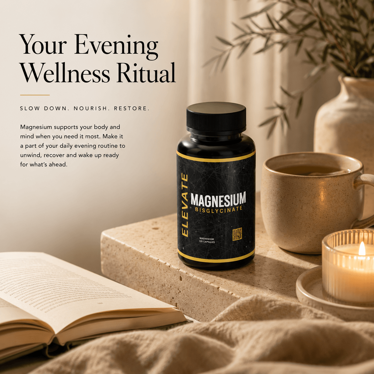 Elevate Magnesium Bisglycinate | High Absorption Formula