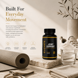 Elevate Joint Support Capsules with glucosamine, chondroitin, and MSM in blister pack, designed to promote joint health.