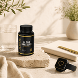 Elevate SupplementsNI Elevate Blood Pressure support supplement bottle with label showing heart and circulation imagery.
