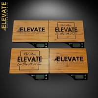 3D render of Elevate Scales by ElevateSupplementsNI, showing a modern digital body weight scale with sleek design.