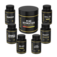 Elevate Complete Daily Health Stack | Multivitamin, D3 + K2, Krill Oil, Probiotics, Magnesium, Liver Support & Peak Hydration