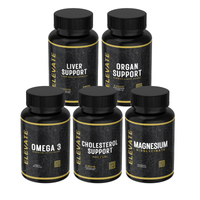ElevateSupplements Elevate Complete Health Stack with organ, liver, heart, and daily wellness support capsules and supplements.