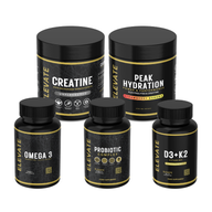 Elevate Health & Performance Stack | D3 + K2, Omega 3, Probiotics, Creatine, EAAs & Peak Hydration