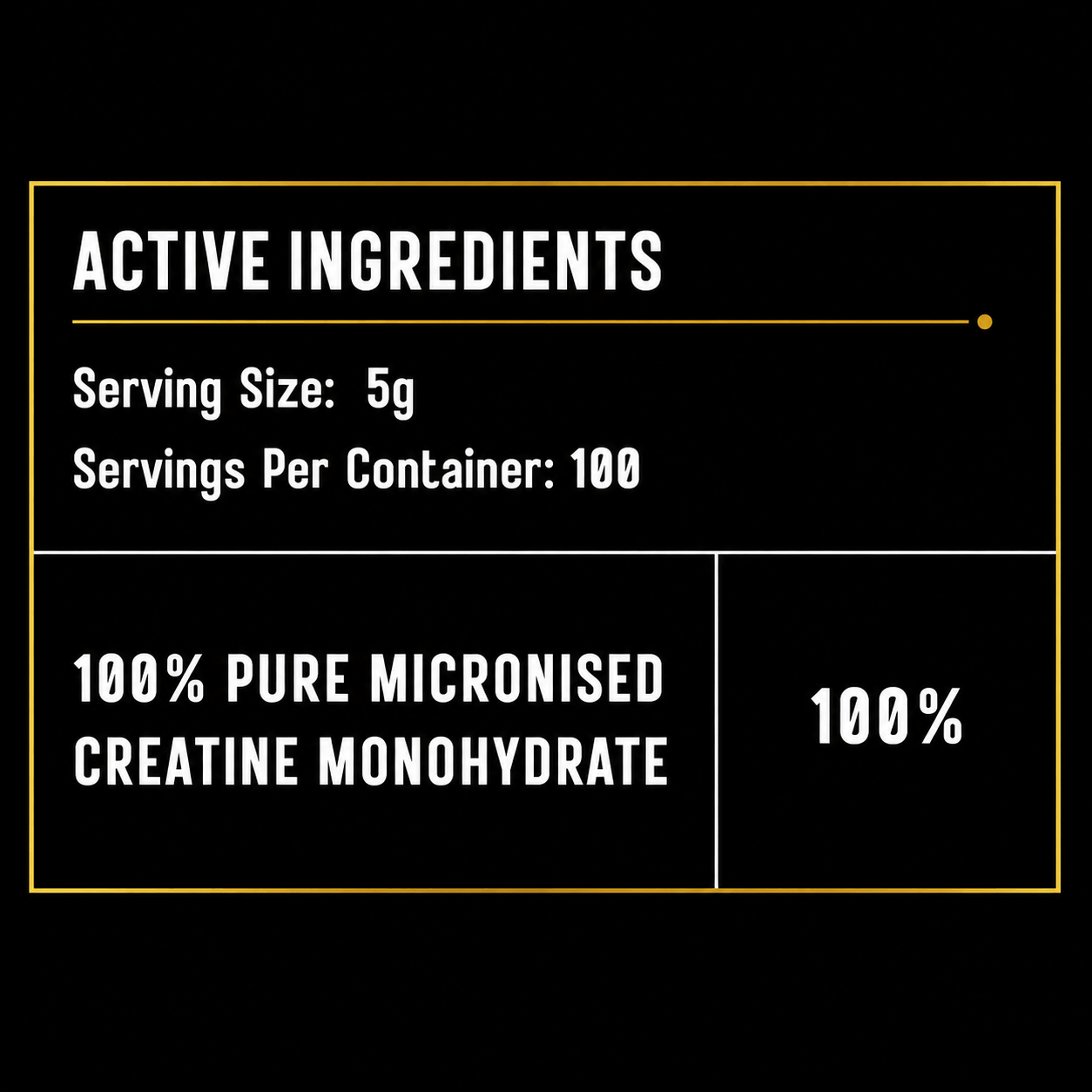 Container of Elevate Supplements NI 100% pure micronised creatine monohydrate powder, 500g for athletic performance.