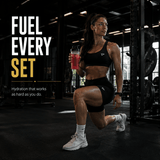 Elevate Essential Amino Acids and electrolytes powder in a 450g container, featuring a scoop and vibrant label design.